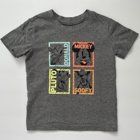 Disney Mickey Mouse Tee Shirt 2T Pluto Goofy Donald - Picture 1 of 4